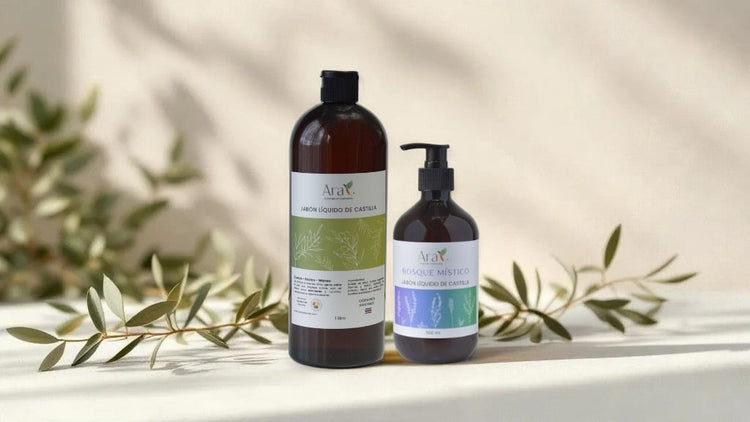 Jabón de Castilla Liquido Natural | Ara Jabones Artesanales