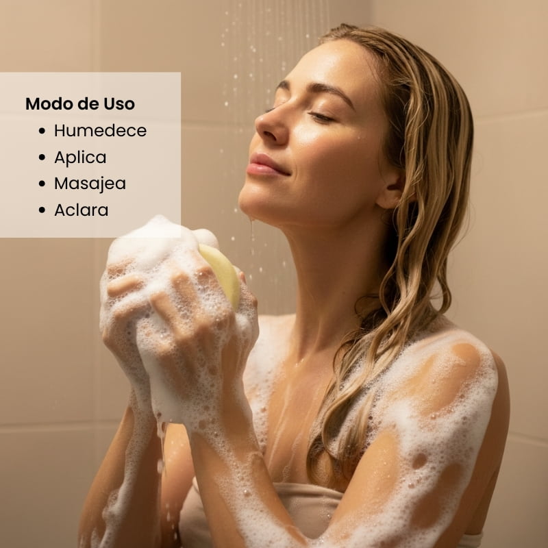 Shampoo en Barra de Manzanilla |Aclarante Natural y Brillo Radiante