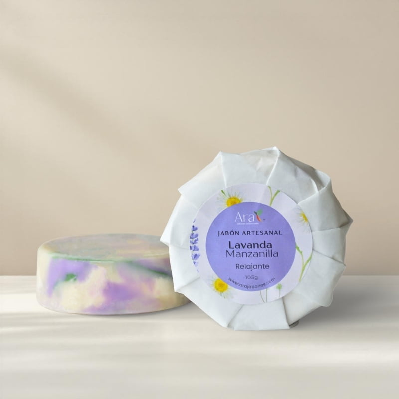 Jabón Artesanal de Lavanda y Manzanilla