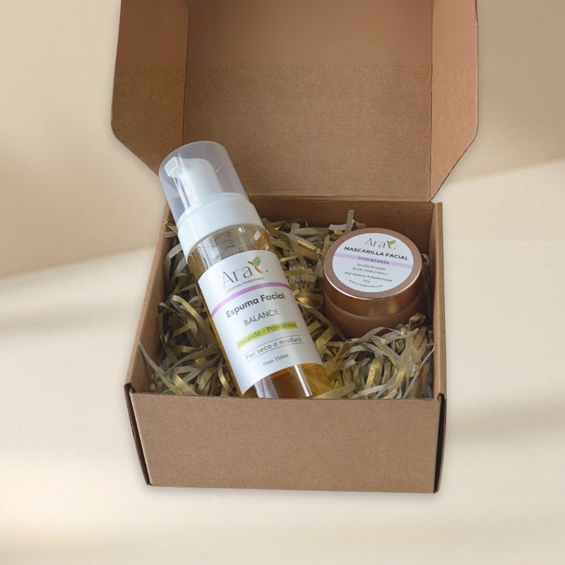 Kit Facial Artesanal en Caja Kraft | Detalles para el Día de la Madre