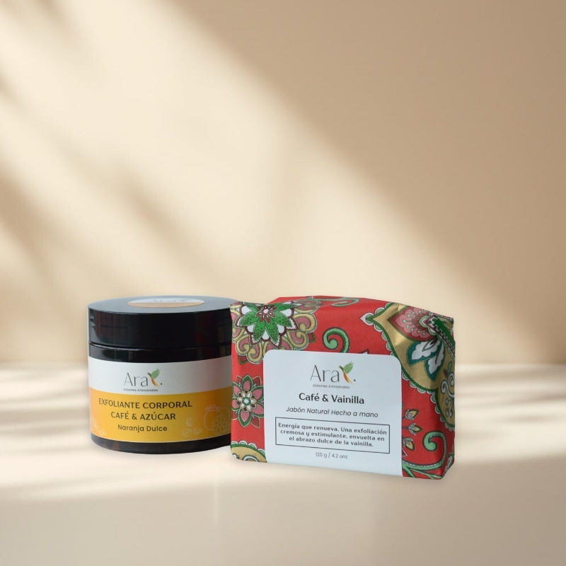 Kit Cuidado de la Piel | Jabón artesanal y Exfoliante corporal | Regalos para Mama Costa Rica