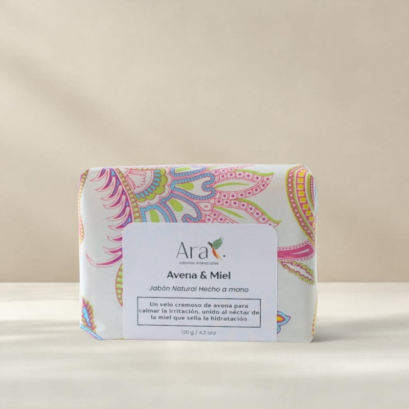 Jabón artesanal de Avena & Miel