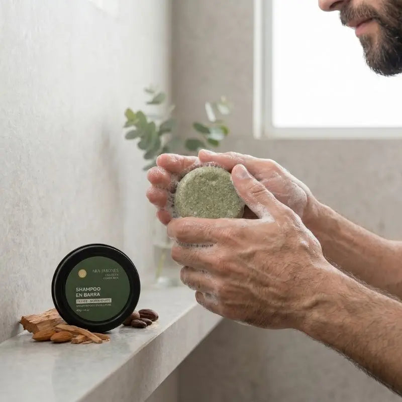 Shampoo Sólido Natural (40g) - Envase Metálico
