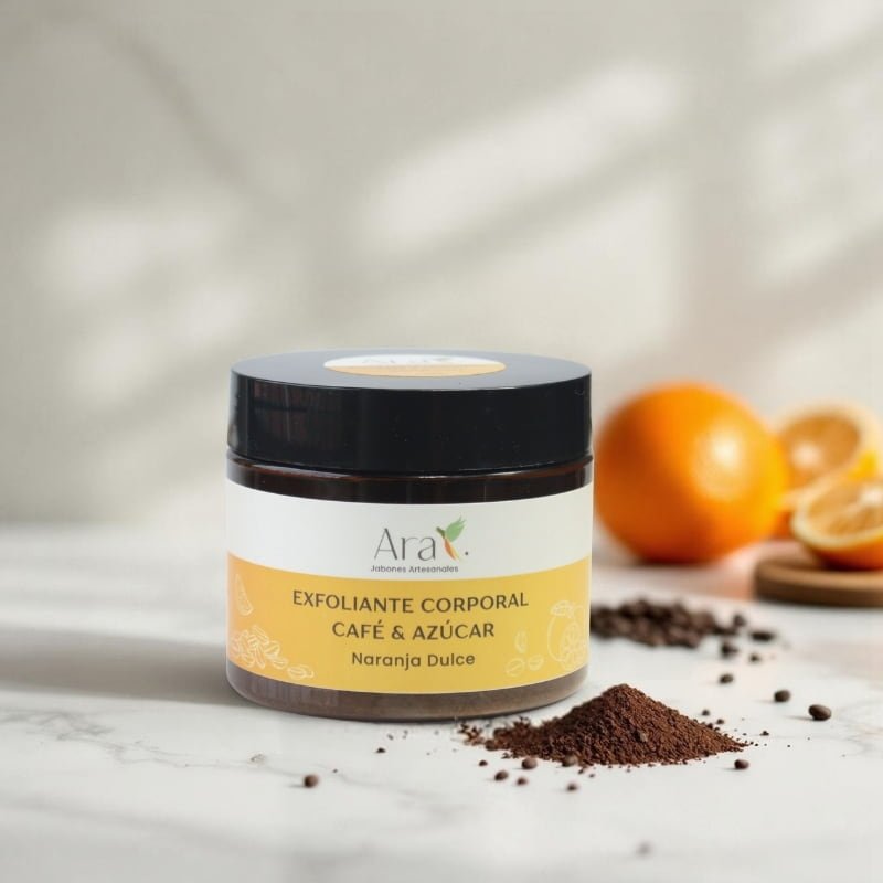Exfoliante Corporal de Café y Azúcar | Piel Radiante - Ara Jabones