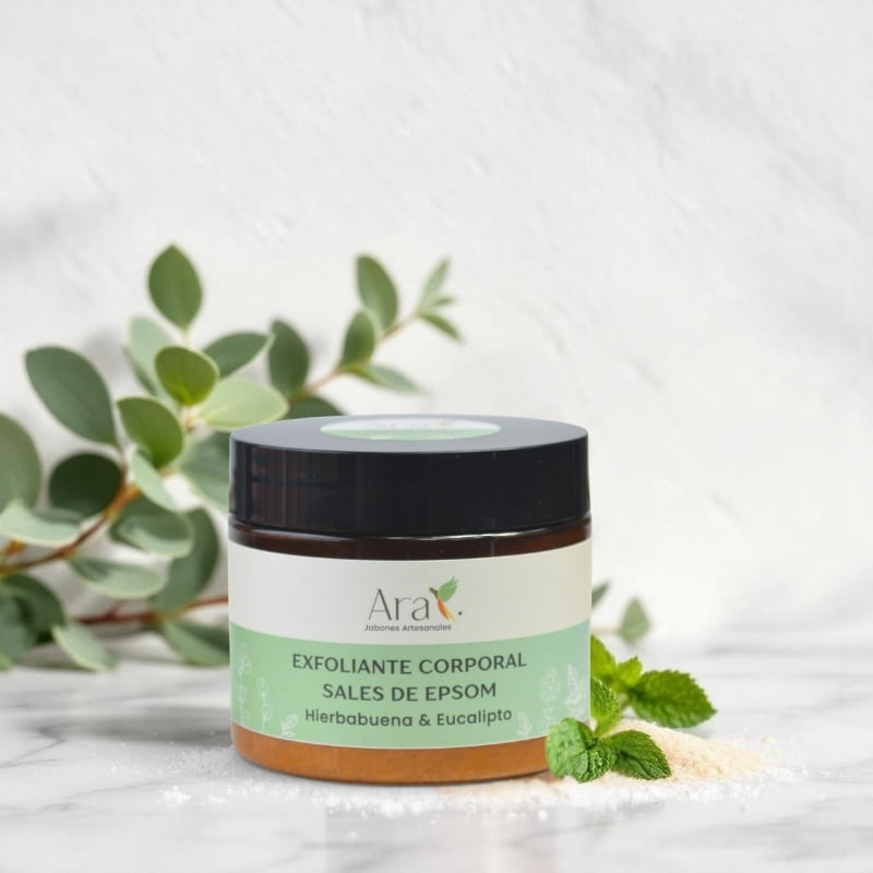 Exfoliante Corporal de Sal Marina y Sales de Epsom - Ara Jabones