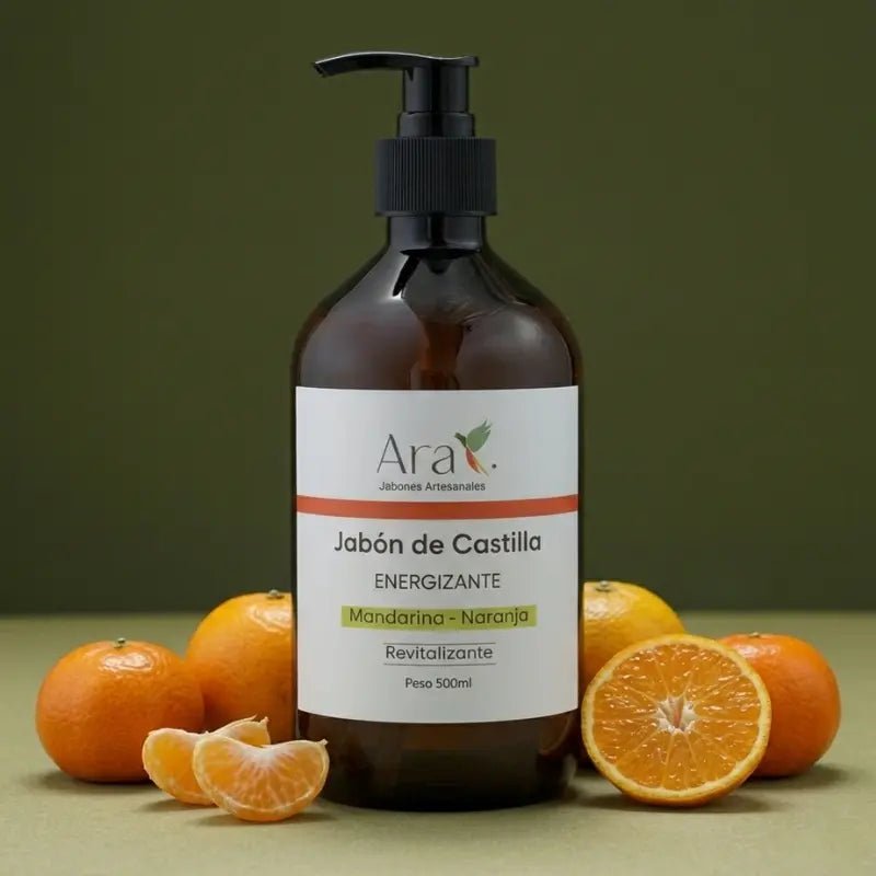 Jabón Líquido de Castilla | Energizante 500ml - Ara Jabones