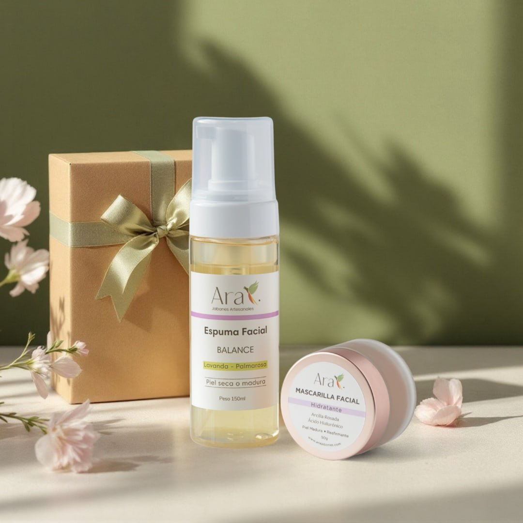 Kit Facial Artesanal en Caja Kraft | Detalles para el Día de la Madre - Ara Jabones