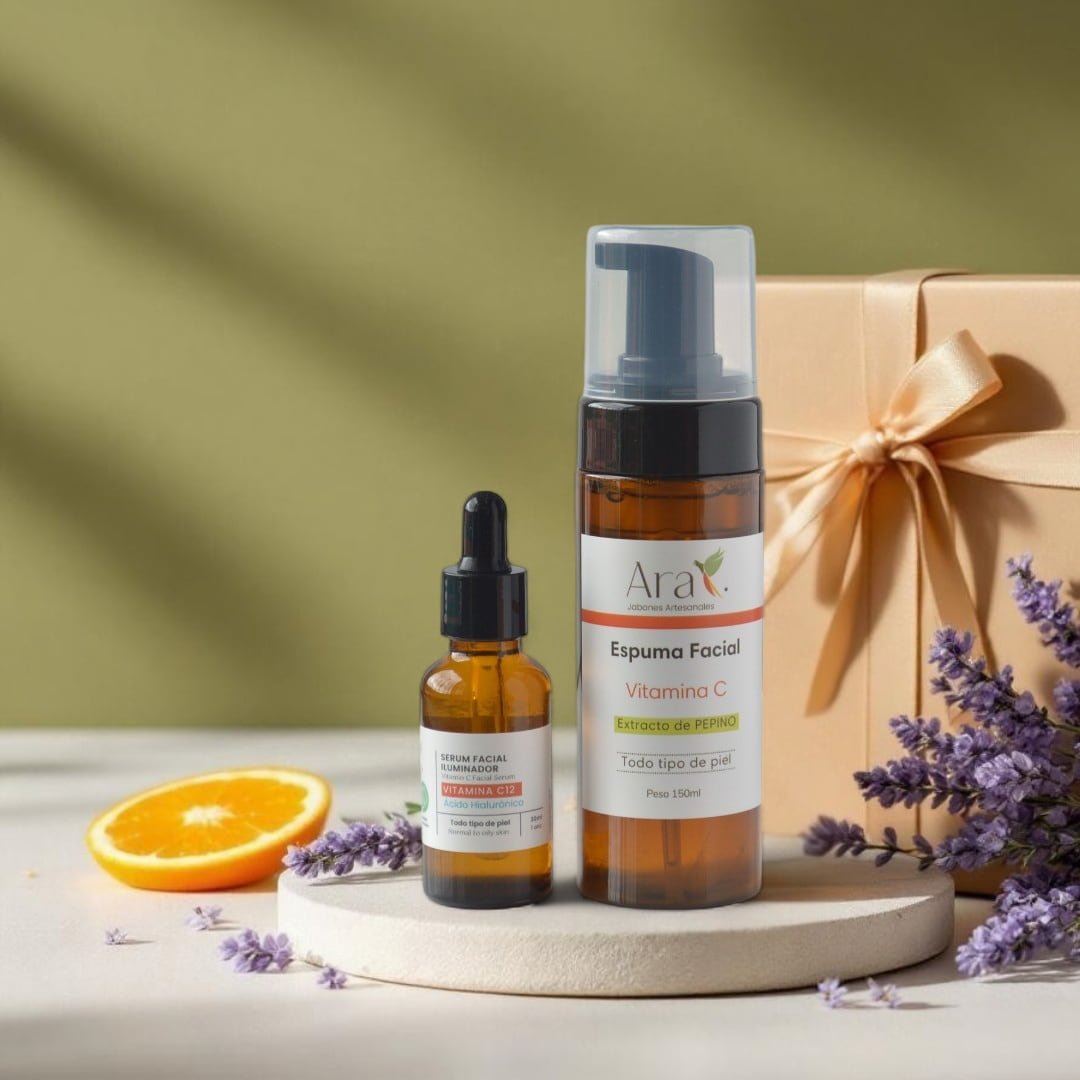 Kit Facial Vitamina C | Regalos para Mamá Día de la Madre - Ara Jabones