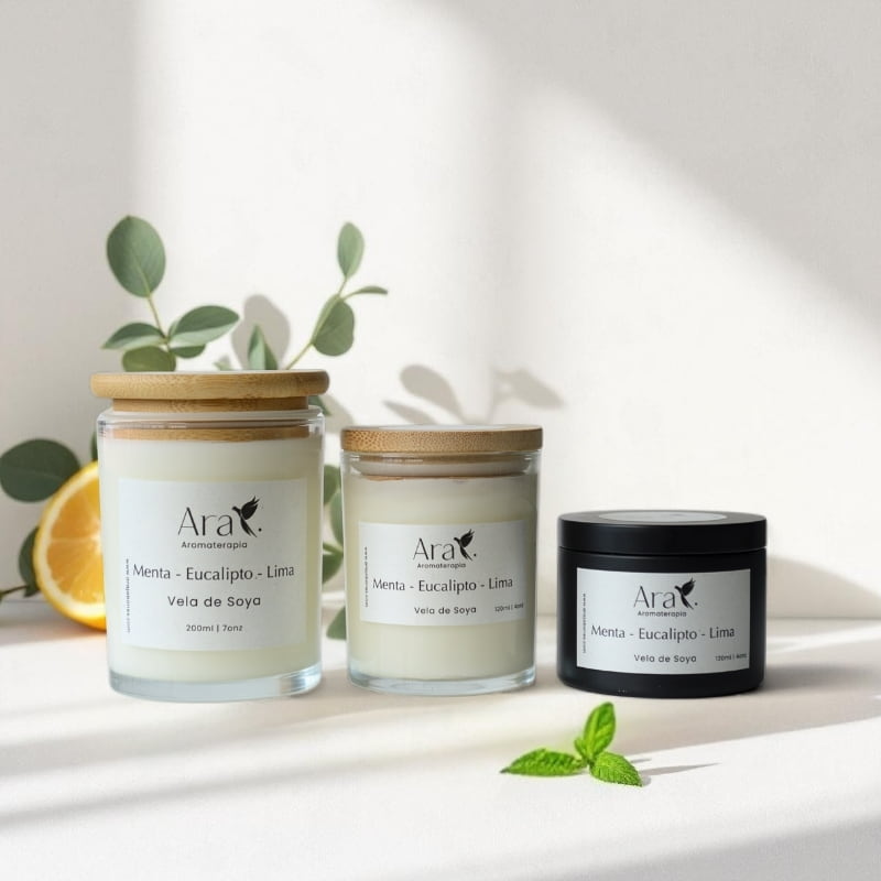 Vela Aromática | Vela soya con Aromaterapia - Ara Jabones
