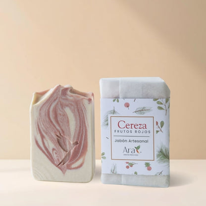 Jabón Artesanal Navideño| Cereza & Frutos Rojos