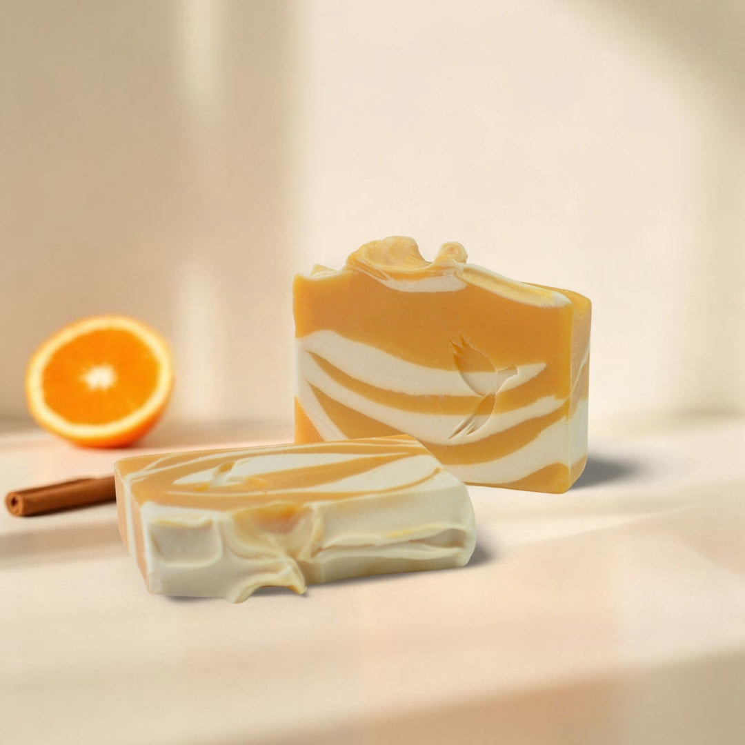 Jabón Artesanal de Naranja Dulce y Canela