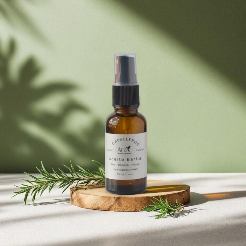 Aceite para Barba y Cabello | Tu Esencia Masculina Natural - Ara Jabones