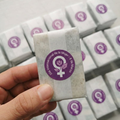 Jabón artesanal barra 50g | Detalles Día Internacional de la Mujer - Ara Jabones