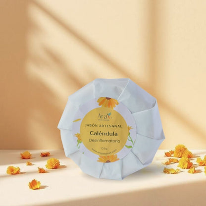 Jabón Artesanal de Caléndula - Ara Jabones