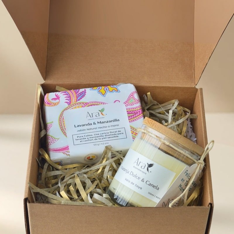 Jabón artesanal y Vela aromática | Regalo Día de la Madre Costa Rica - Ara Jabones
