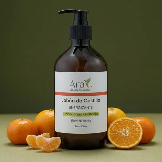 Jabón Líquido de Castilla | Energizante 500ml - Ara Jabones