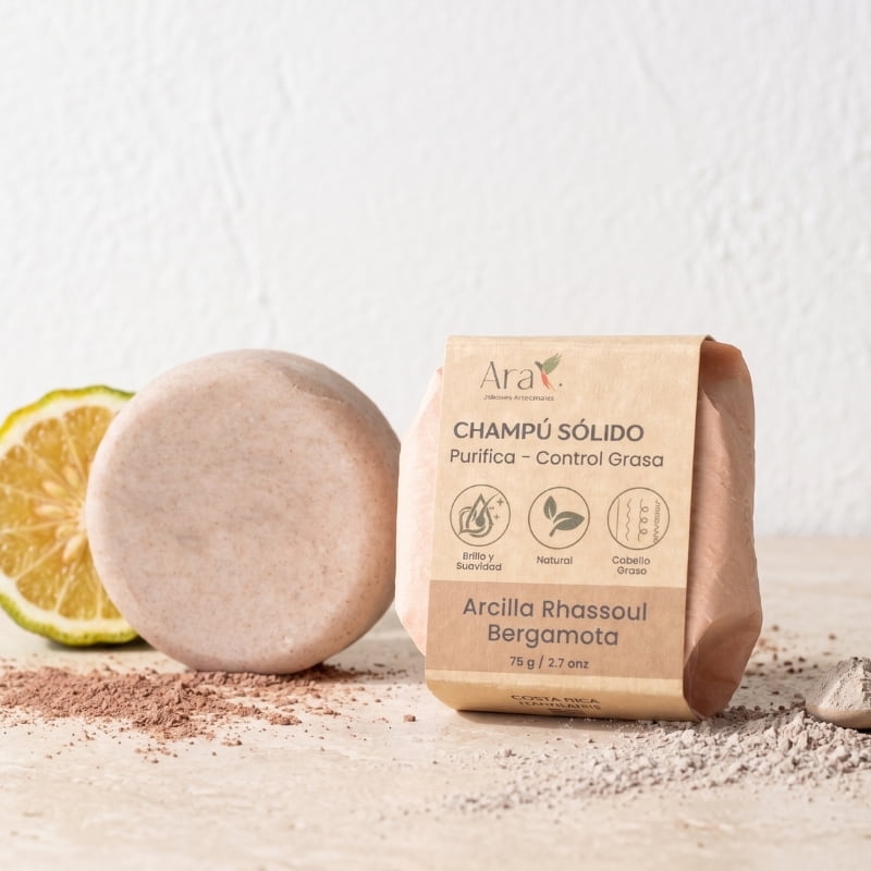 Shampoo en Barra Purifica | Cabello Graso - Ara Jabones